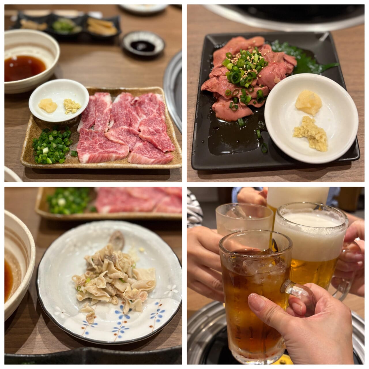 もつ幸　酢もつ　馬刺し