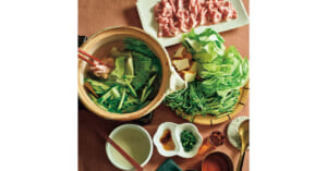 「レタスときゅうりの韓国風ごまダレ鍋」レシピ／中本千尋さん