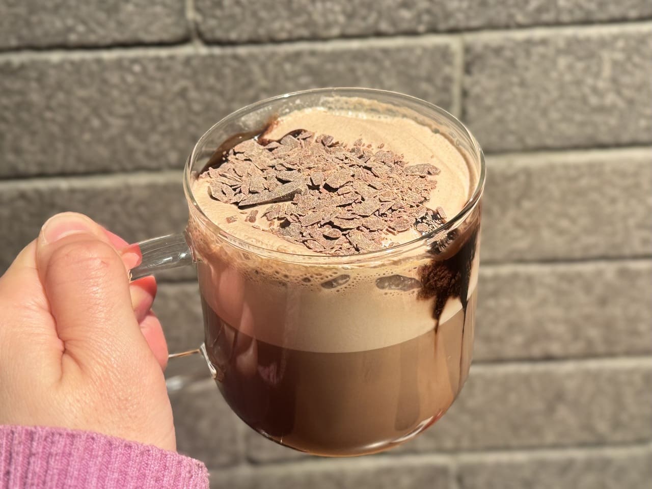 スタバ「カカオムースラテ」トッピングアップ