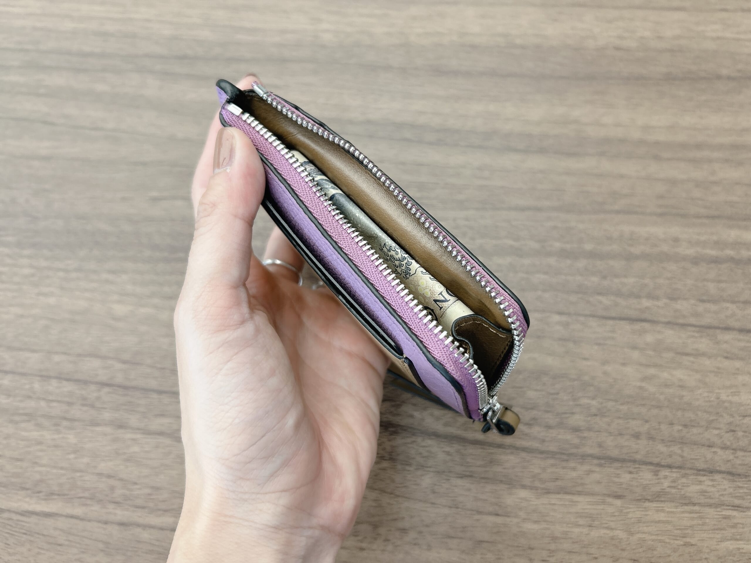 LEEエディターが愛用しているロエベのコインカードホルダーの中身