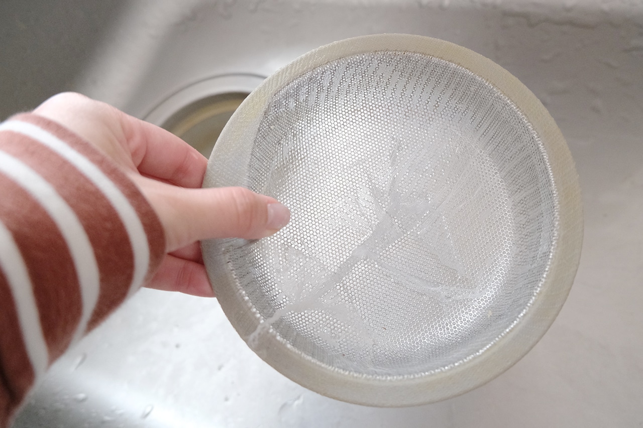 浅型水切りネット使用シーン　無印良品