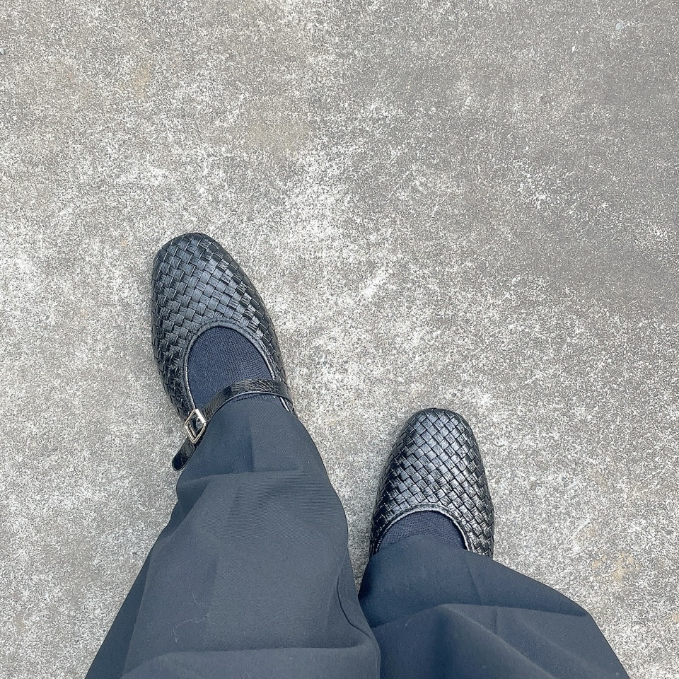 h&m編み込みメリージェーン