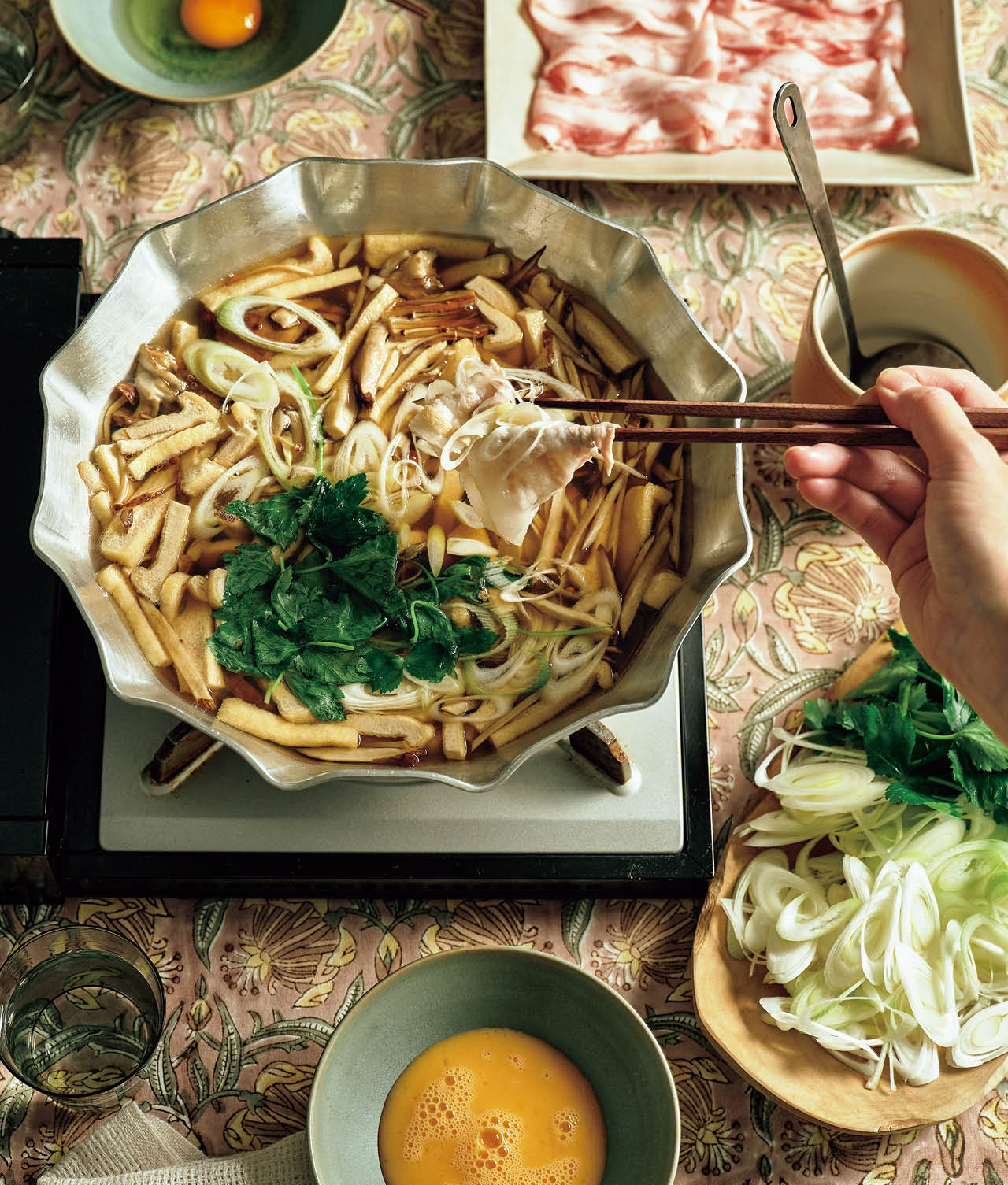 濃いめだしの豚しゃぶ