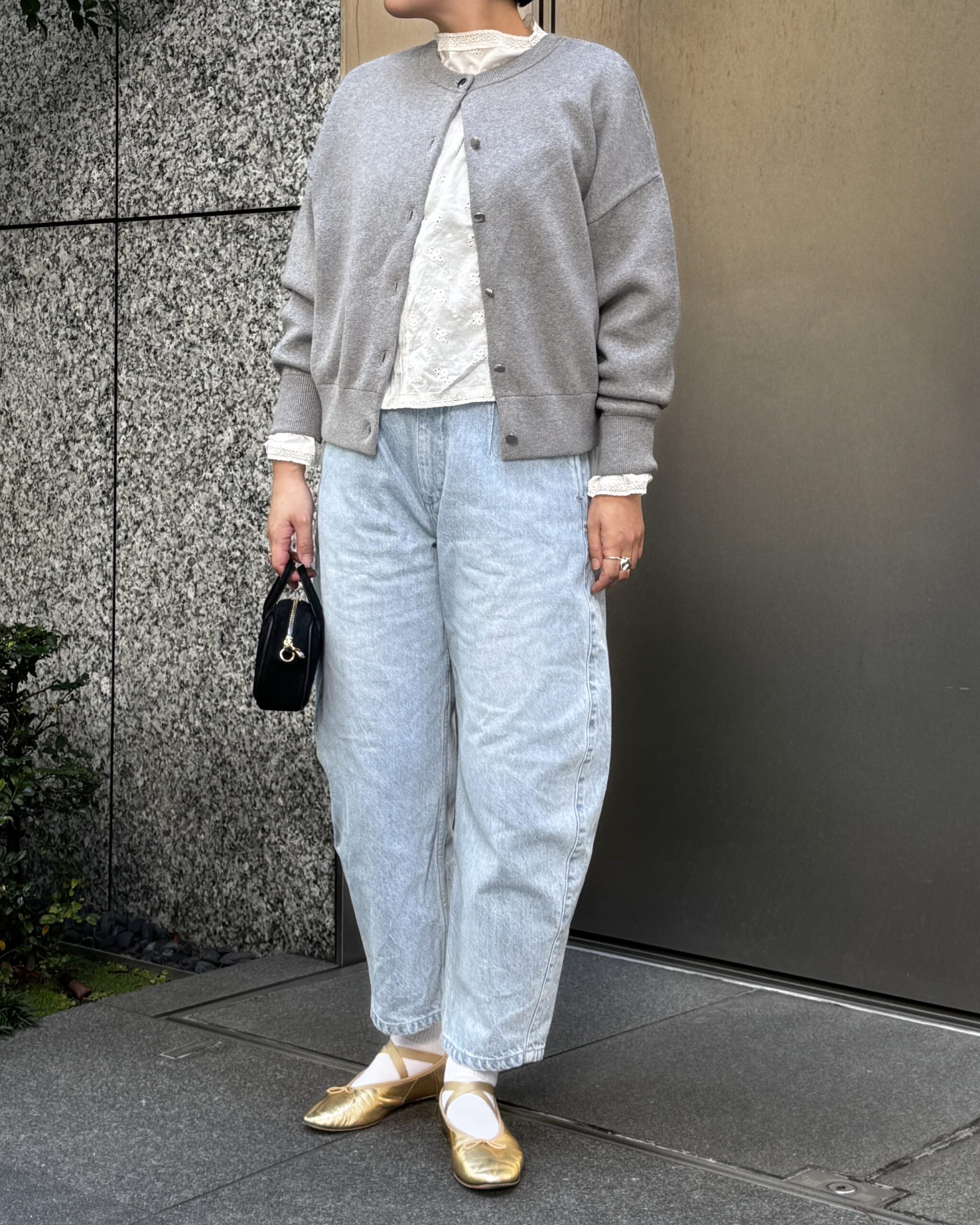 【kazumiさん×12closetコラボ】
コットンカシミヤ ２WAYニットのコーディネート