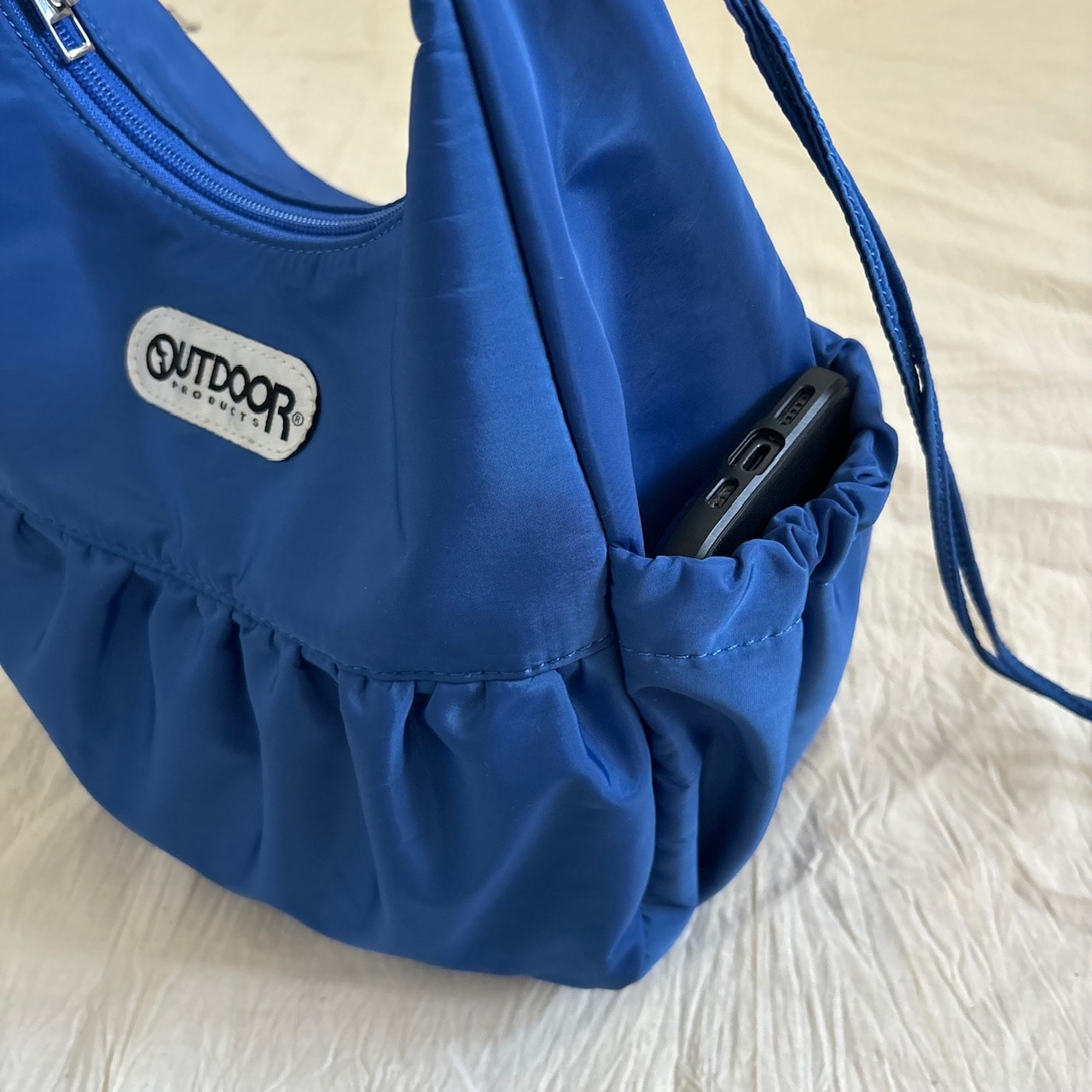 LEE別注OUTDOOR PRODUCTS×100人隊おでかけ部 可愛げ2Wayギャザーショルダー　サイドポケットにスマホ