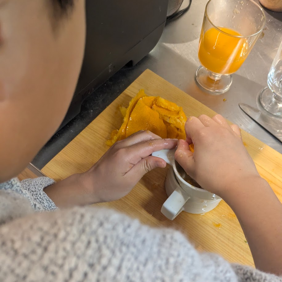 こども料理 みかんジュース LEE100人隊コポ