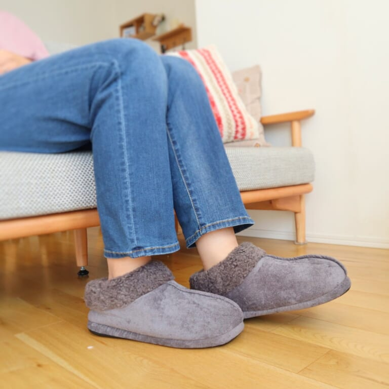 KEYUCA「洗える 暖かさ逃さないブーツボア」着用例