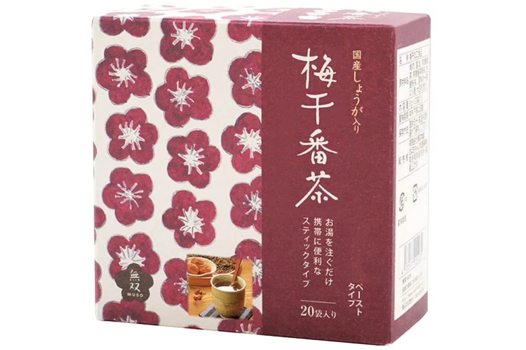 【ムソー食品工業】無双本舗 国産生姜入り梅干番茶・スティック