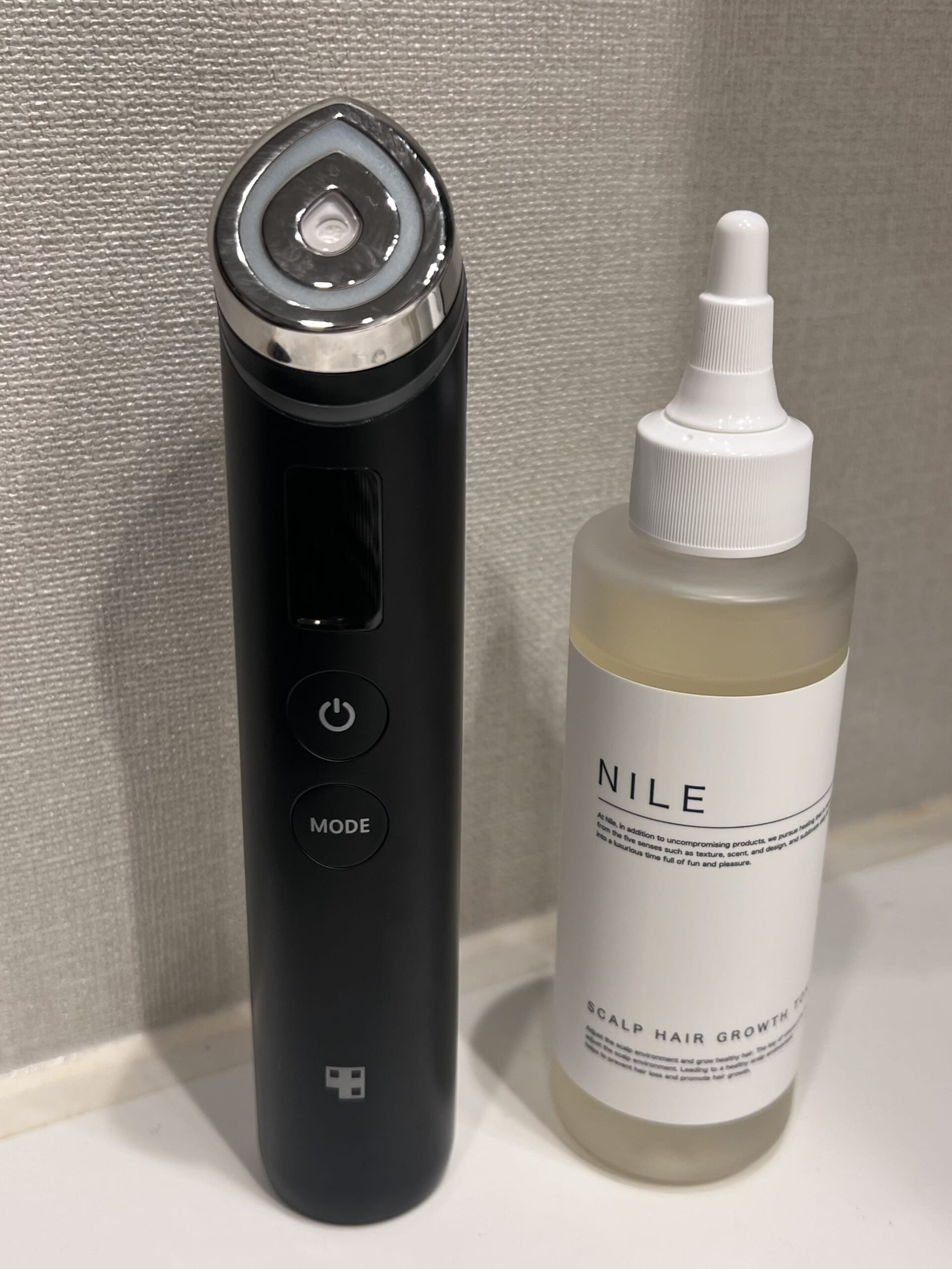 メディキューブの美顔器とNILEのスカルプヘアトニック