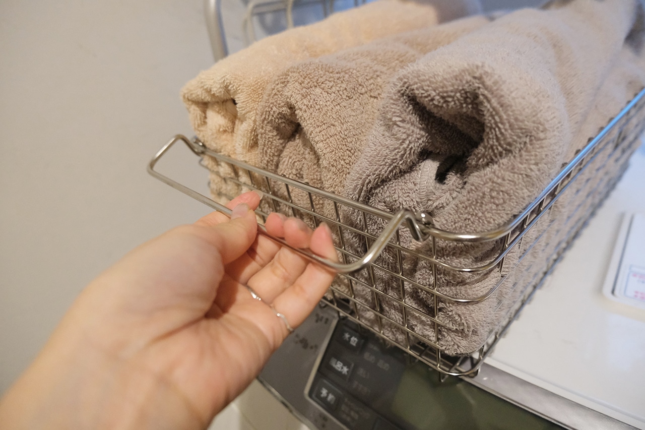 ステンレスワイヤーバスケット使用シーン