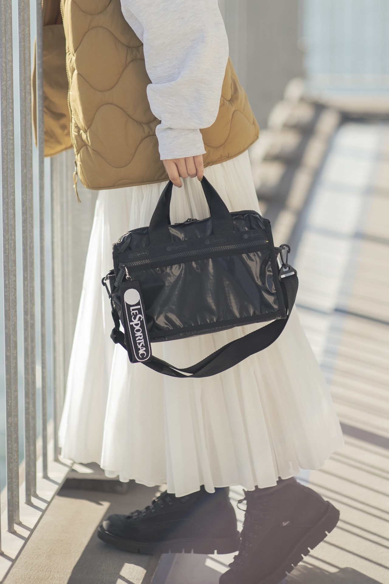 ひとりっぷ®×レスポートサック BIKE BOSTON2を手持ちで使用