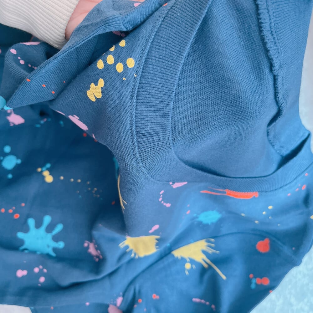 HOHOキッズ 綿100% パジャマ ペンキ柄