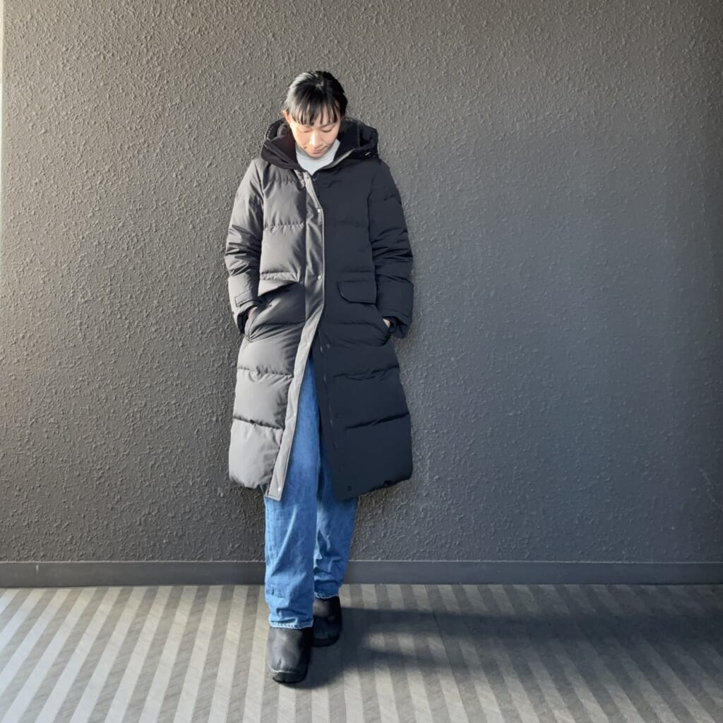 UNIQLO ユニクロダウンベルテッドロングコート ネイビー XL UNIQLO 