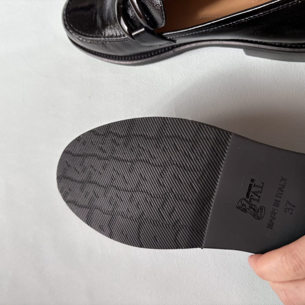 LucaGrossi / ルカ グロッシ　ラウンドトウチェーンビットローファー