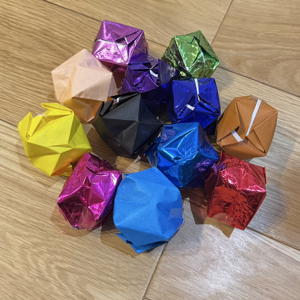 紙ふうせん 折り紙