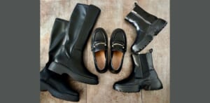 GUとABCマートで！【40代が買ってよかった靴3足】154cm低め身長をカバーしてくれるローファー＆ブーツが大活躍中です／ライター・たかみーのお買い物