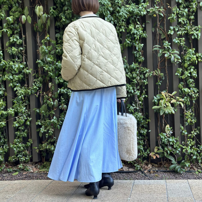 TAION×NOLLEY'Sのショートダウンが活躍中♪ 冬の週末ランチ会コーデ