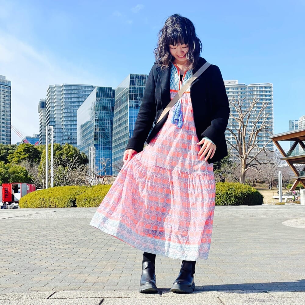 SZ blockprints ワンピース　ロンハーマン