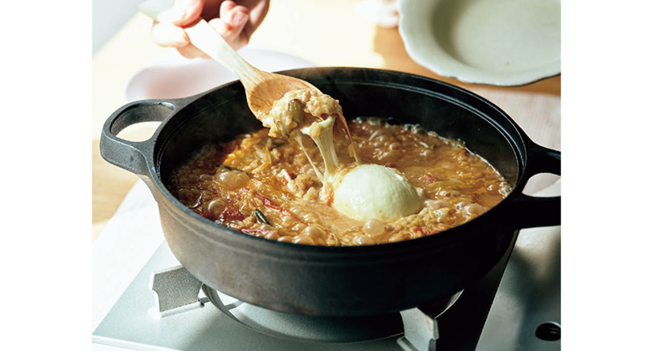 トマト入りだからこその、シメのリゾット。