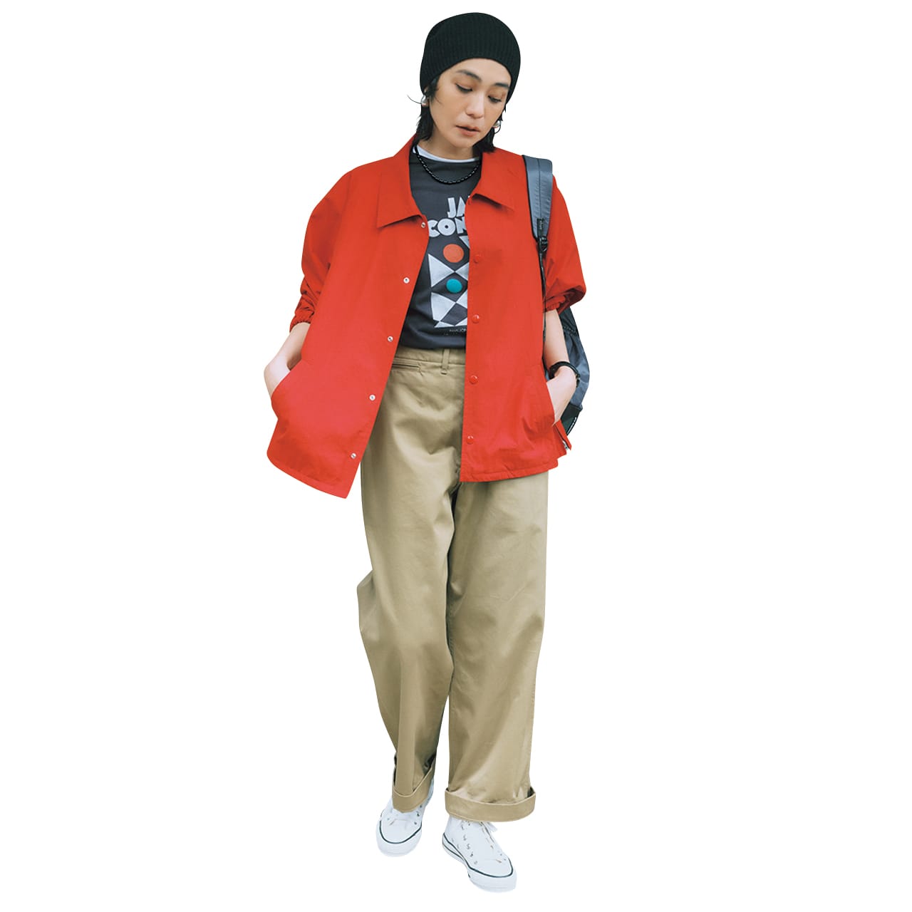 いつものパンツコーデ 竹下玲奈さん