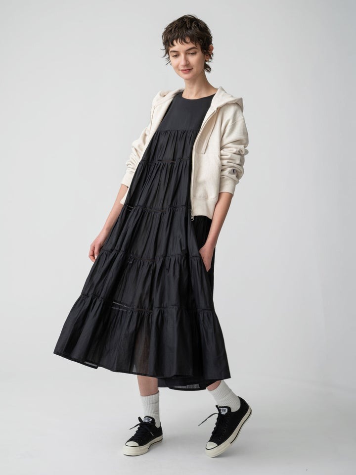 Champion for RHC「ダブルジップフーディ」アイボリーのコーデ