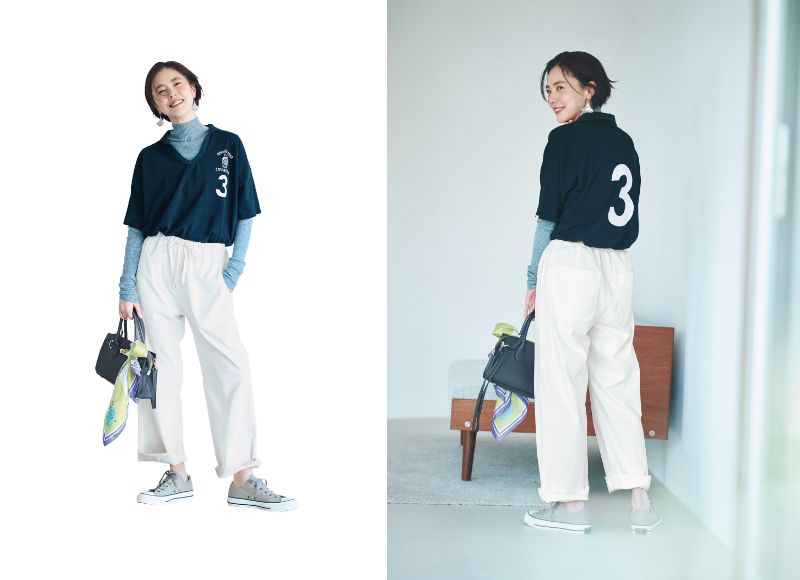 12closet　LEEマルシェ　浅見れいな　らくちんパンツ　イージーパンツ