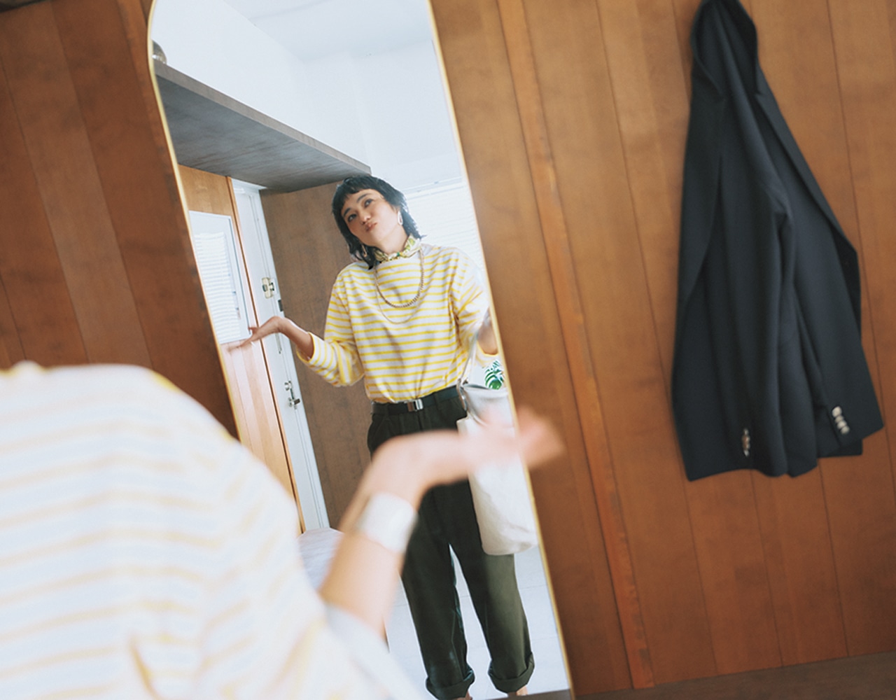 大好きなボーダー×パンツだけど…なんかラフすぎ？