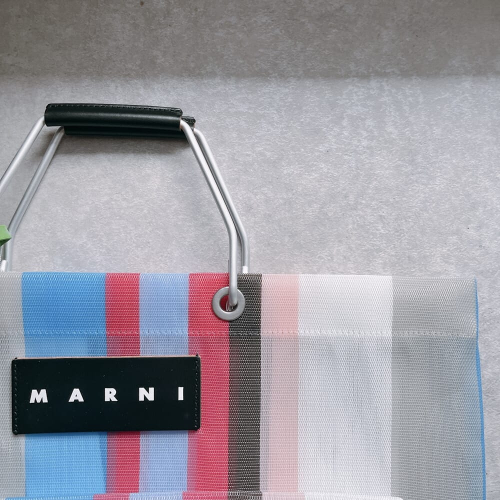 マル二 マーケットバッグ リリーホワイト