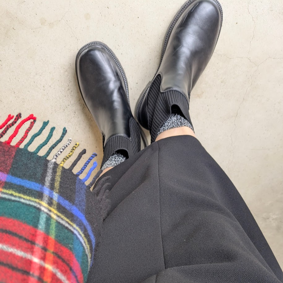 ブーツ　40代冬コーデ　コポ