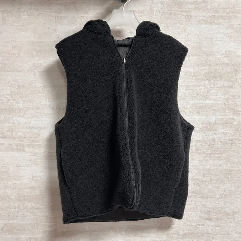 studio CLIP「リバーシブルキルトボアベスト」