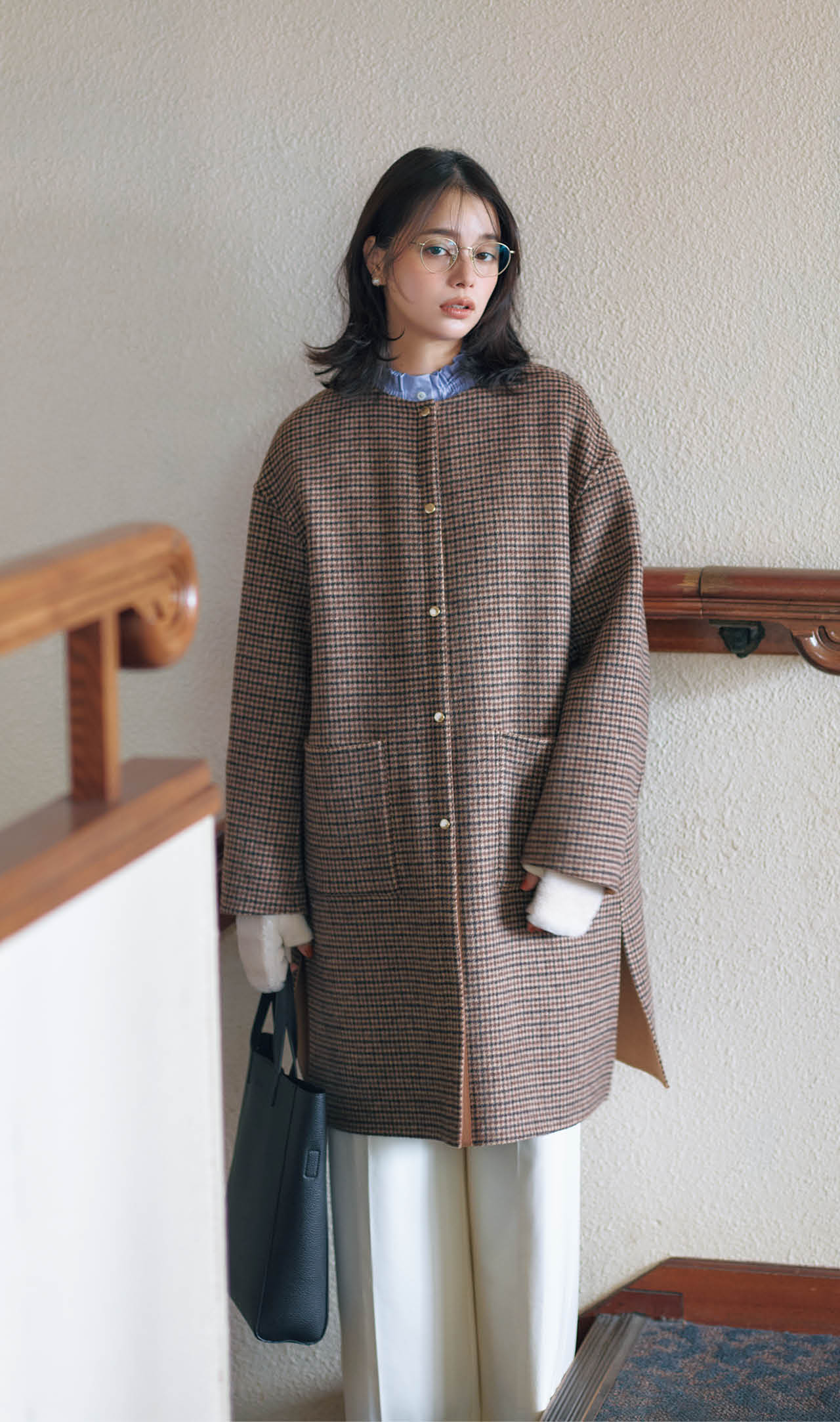 岸本セシルさんのIVENREY［イベンリー］アウターコーデ