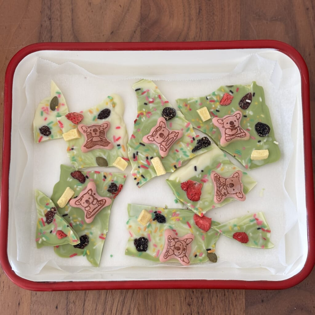 「チョコレートバーク」完成品