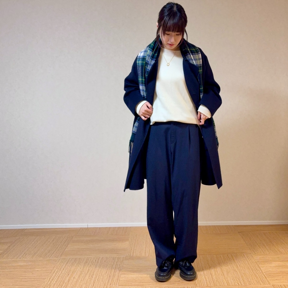 spick&span CHESSルーズボートネックプルオーバー ママ　コーデ　仕事