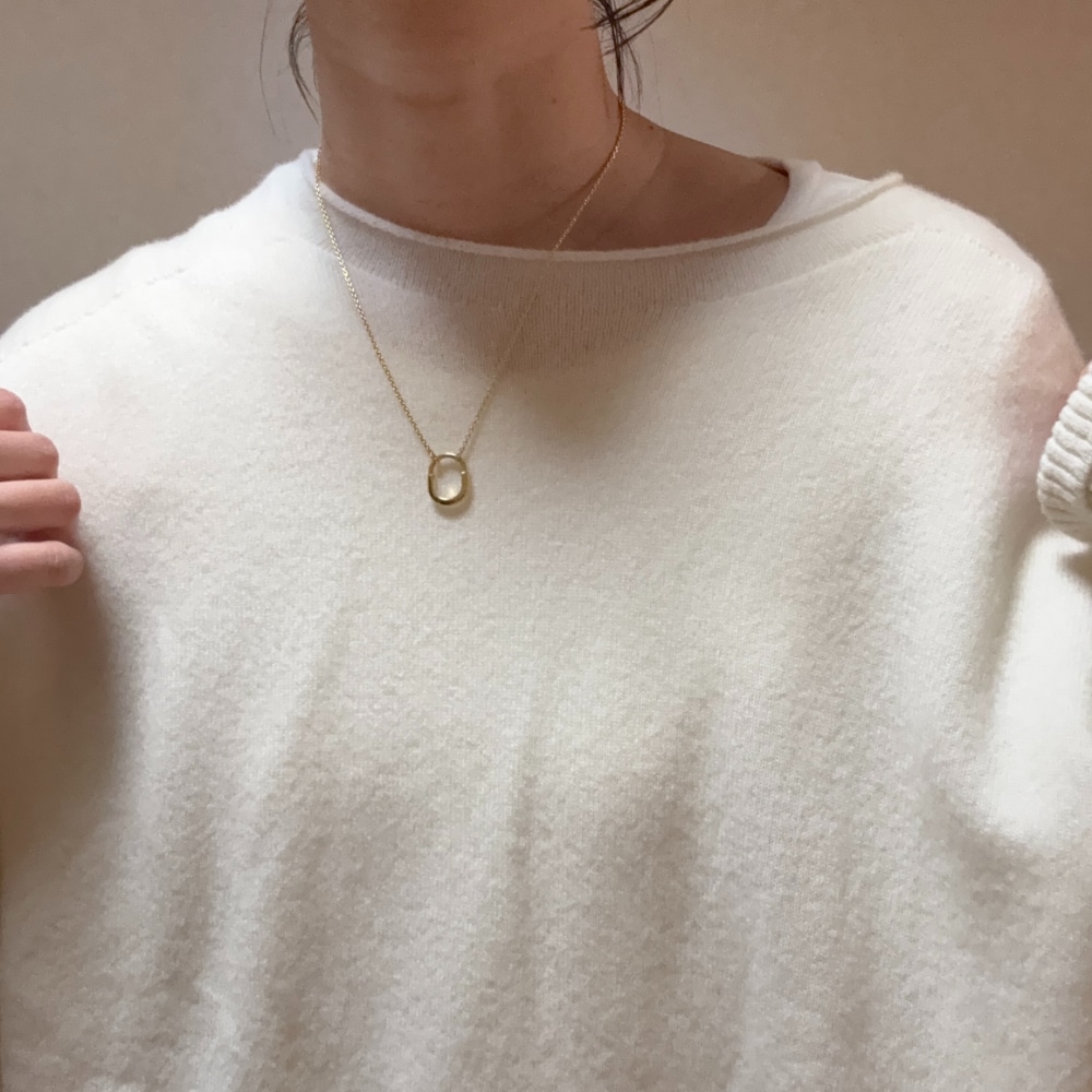 spick&span CHESSルーズボートネックプルオーバー