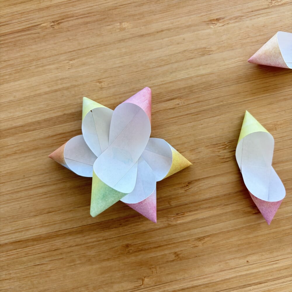 バレンタイン　ラッピング　折り紙