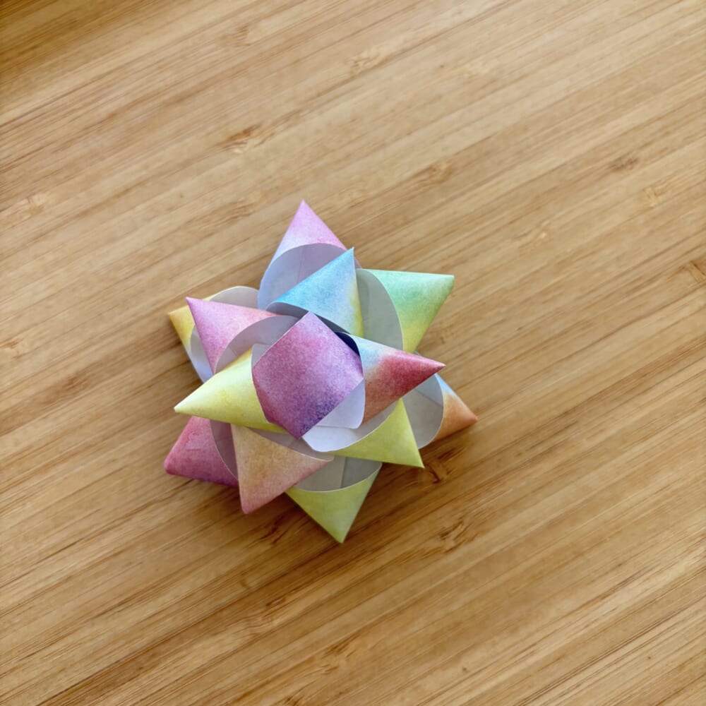 バレンタイン　ラッピング　折り紙