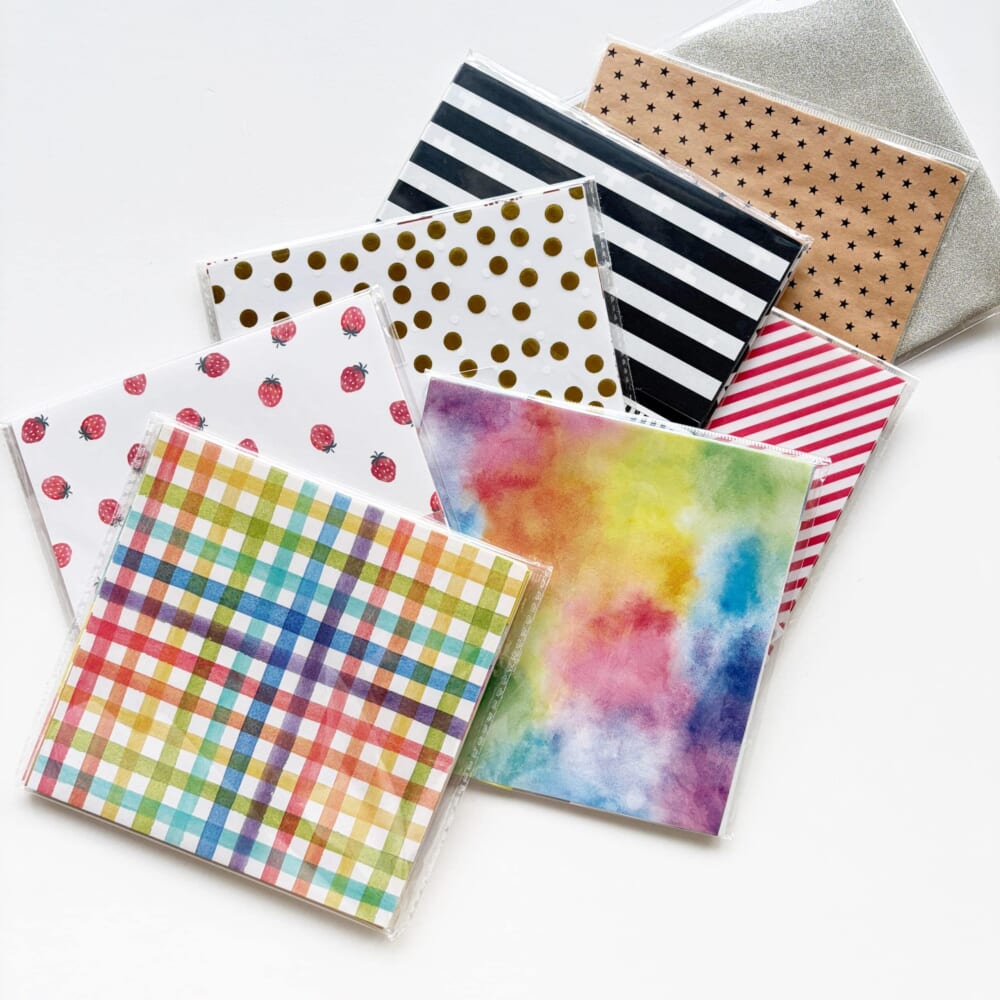 セリア　折り紙　デザインペーパー