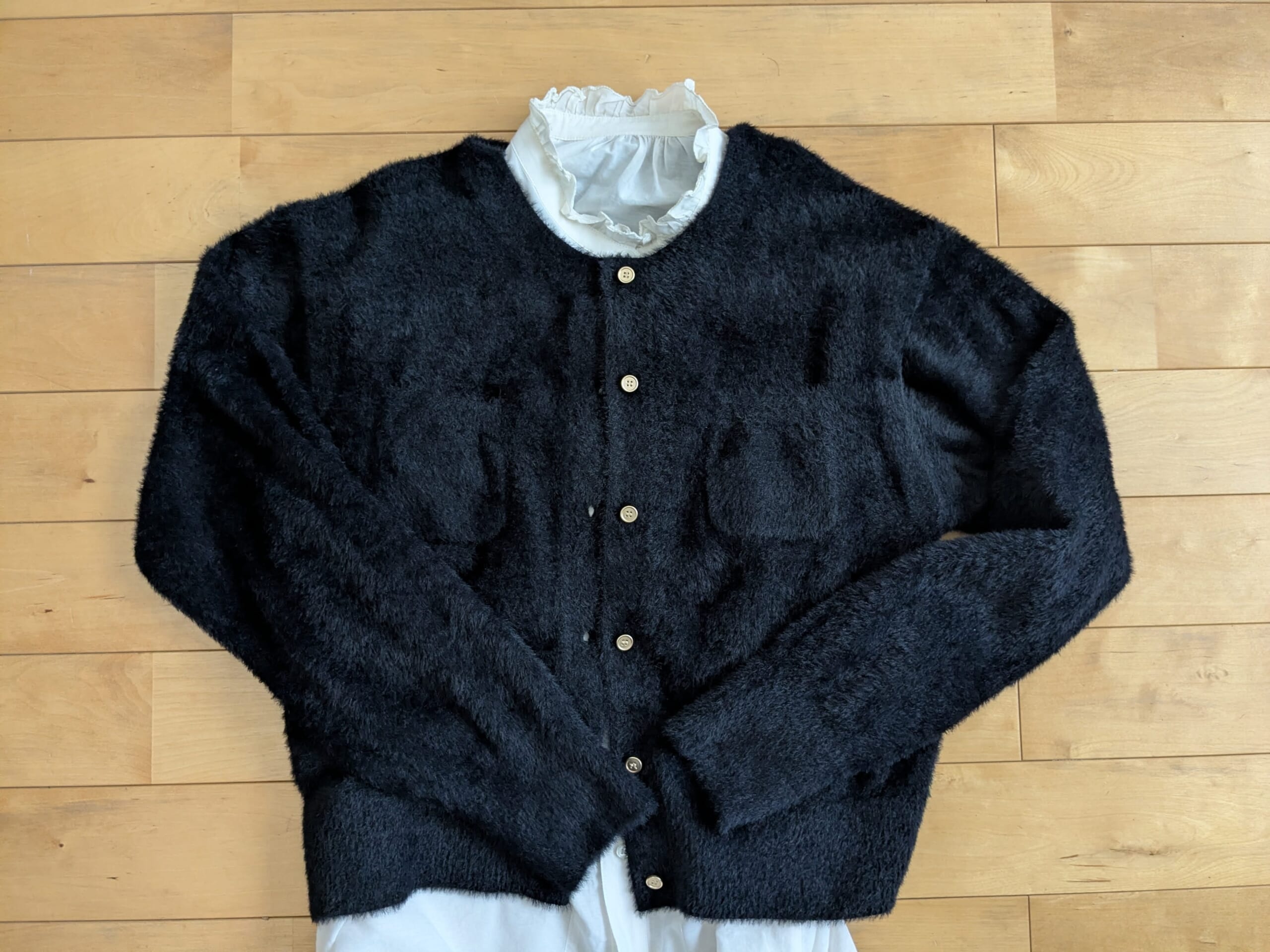 green label relaxingのカーディガン