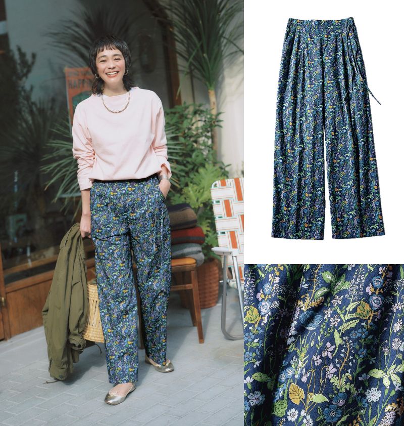 12closet　LEEマルシェ　リバティ　リバティプリント　竹下玲奈