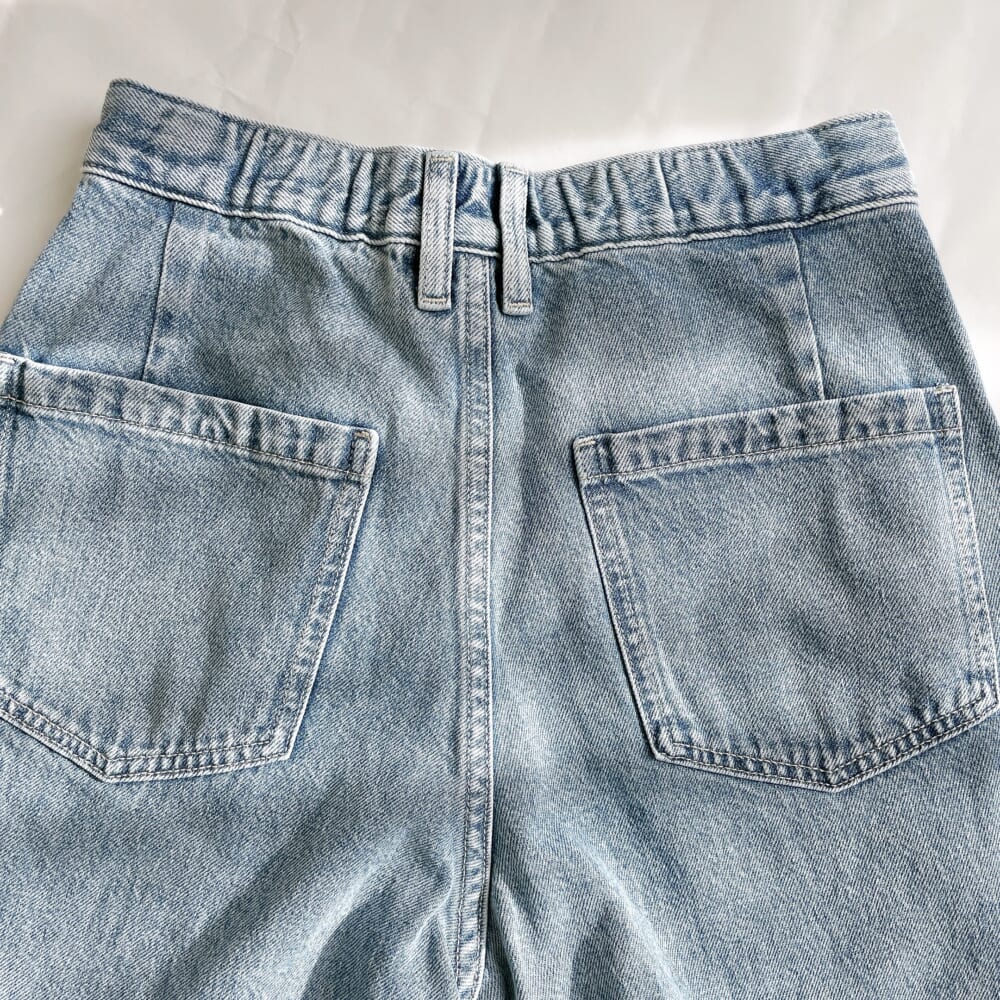 婦人　木の実から作ったカポック混　デニムコクーンパンツ 無印良品