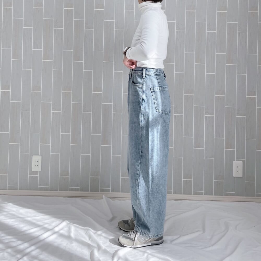 婦人　木の実から作ったカポック混　デニムコクーンパンツ 無印良品