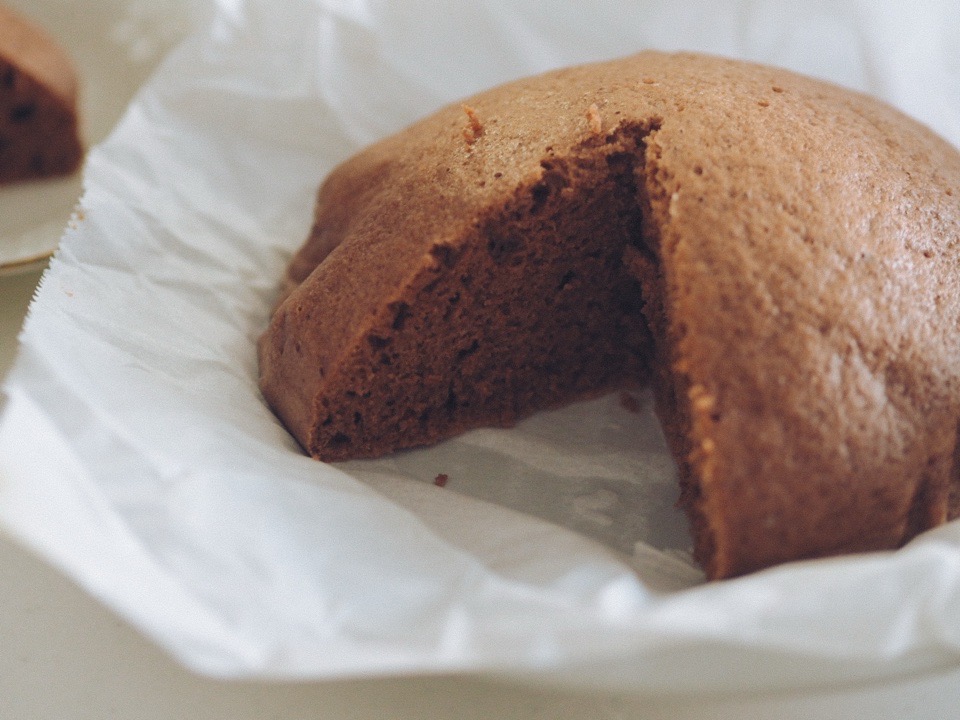 チョコ風蒸しパン