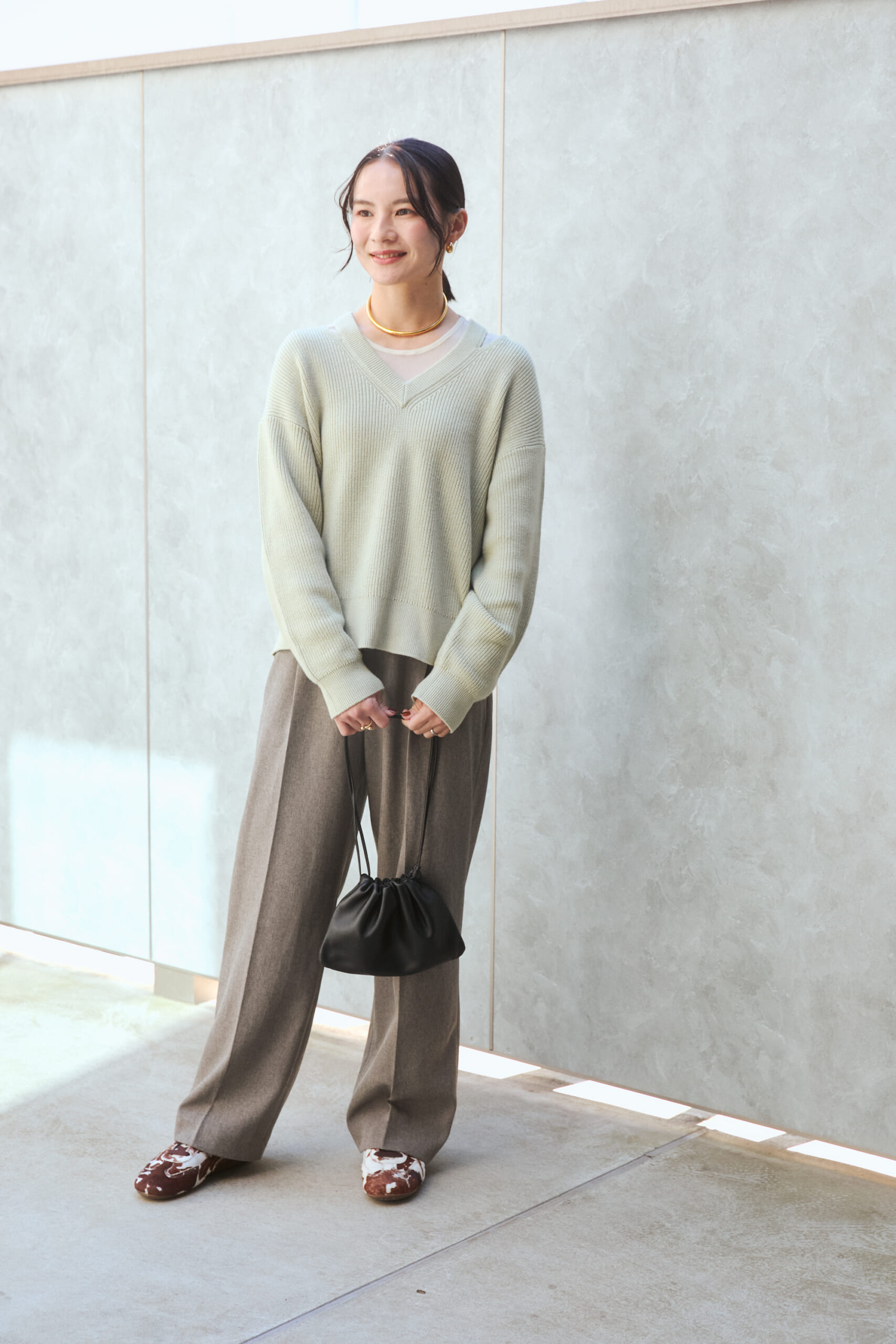 齋田 萌さんの全身コーデ