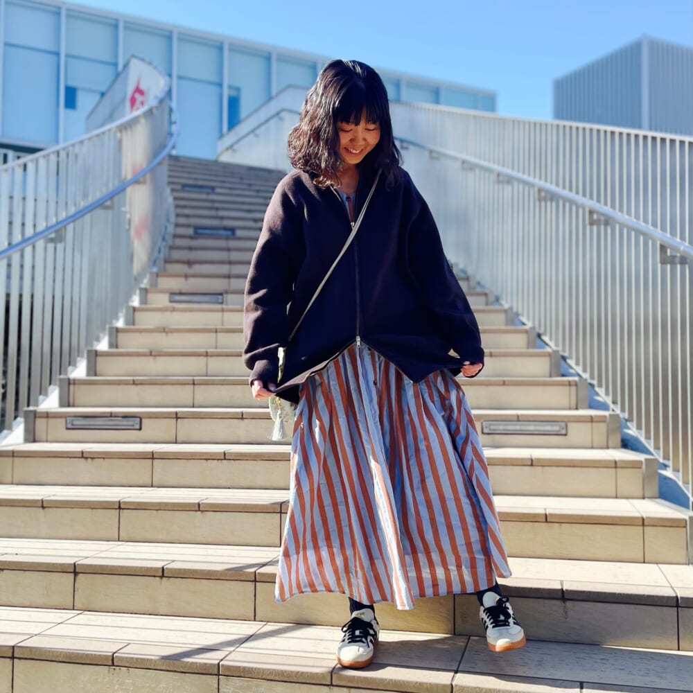 ne Quittez pas　Cotton Voile Stripe Waist Gather Dress　ヌキテパ
Curensology カレンソロジー　ダブルフェイスニットジャケットブルゾン
adidas Originals SAMBA OG クリームホワイト