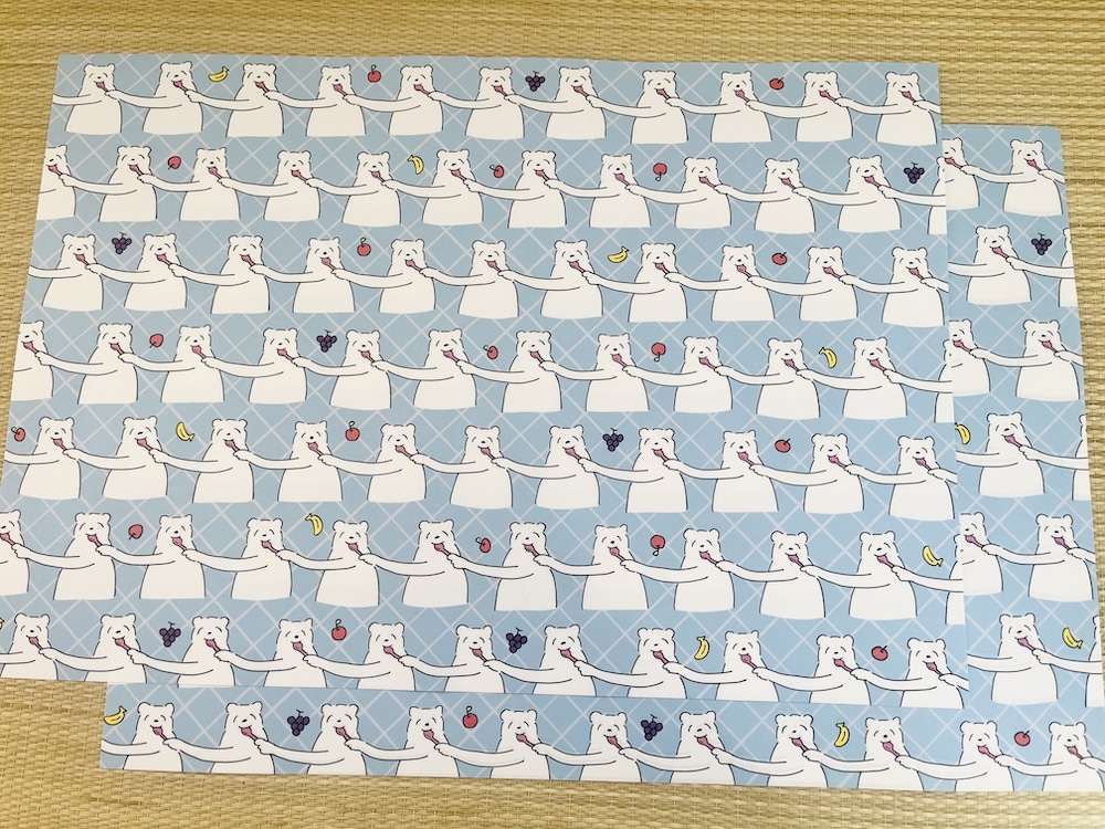 A3くらいのサイズの紙が5枚入り