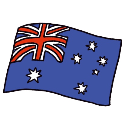 オーストラリアの国旗のイラスト