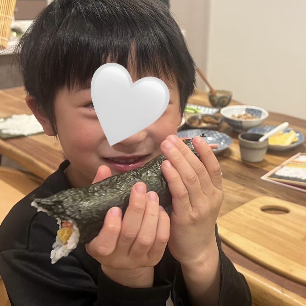 節分　恵方巻き　手作り