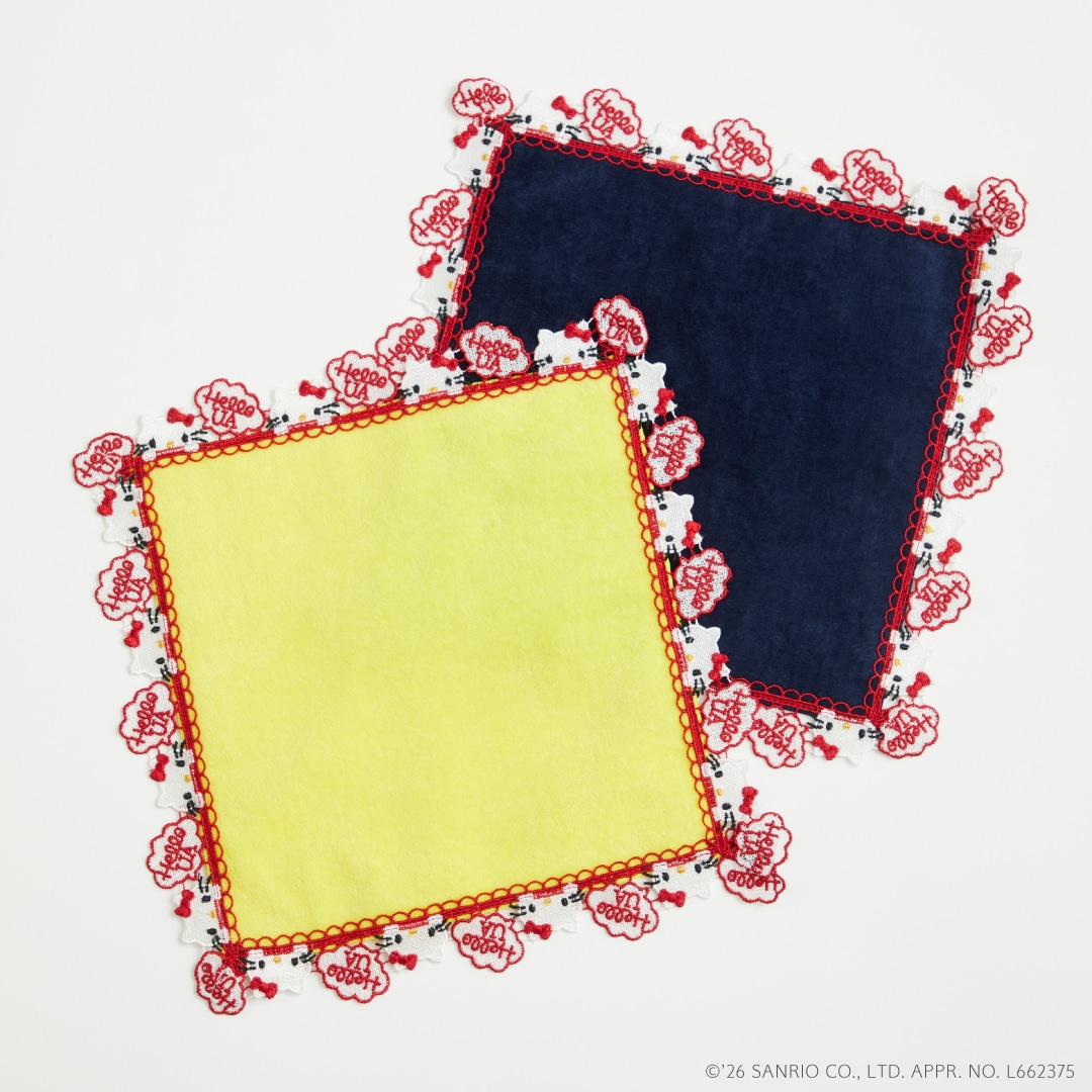 「ハローキティ」×「近沢レース店」×「ユナイテッドアローズ」ハンカチ