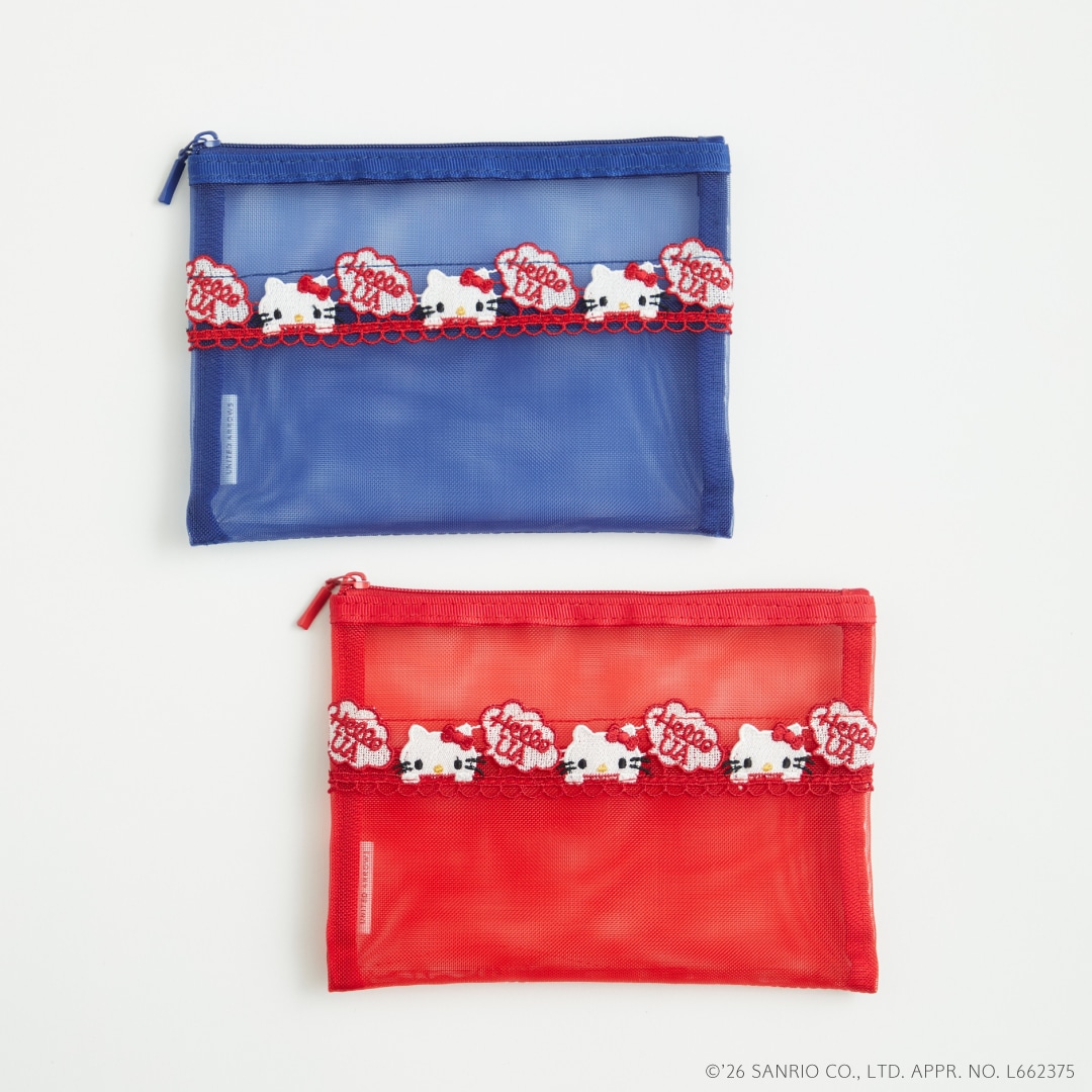 「ハローキティ」×「近沢レース店」×「ユナイテッドアローズ」ミディアムポーチ