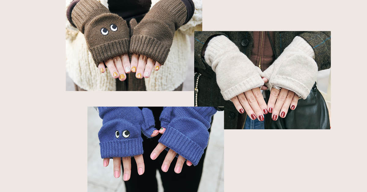  アームウォーマー×ネイルは配色にこだわりあり